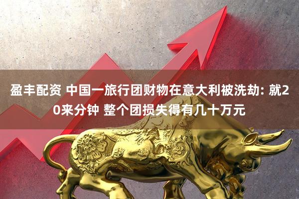 盈丰配资 中国一旅行团财物在意大利被洗劫: 就20来分钟 整个团损失得有几十万元