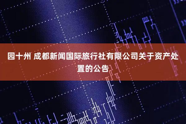 园十州 成都新闻国际旅行社有限公司关于资产处置的公告